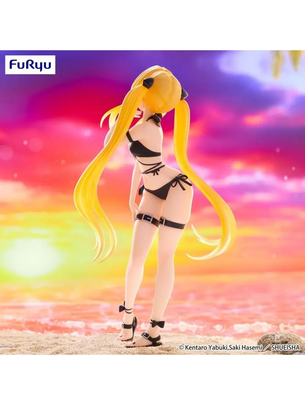 FuRyu To Love-Ru Darkness Golden Darkness Swimsuit Figure New Black 1/7 Scale